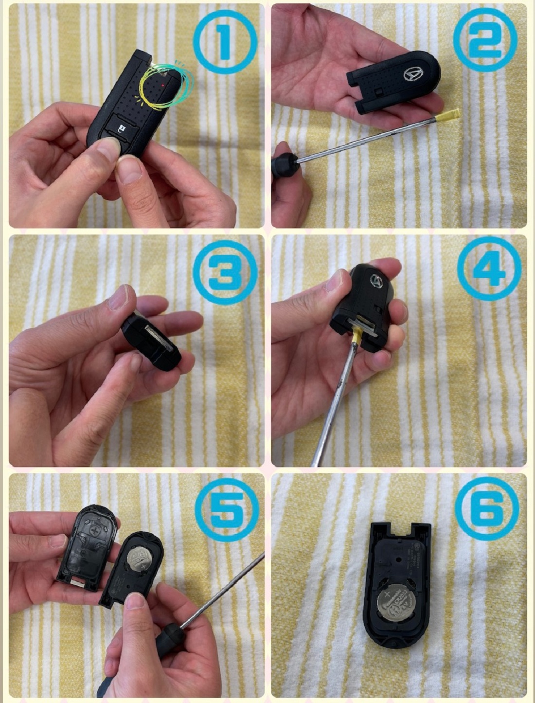 車 キー 電池 交換